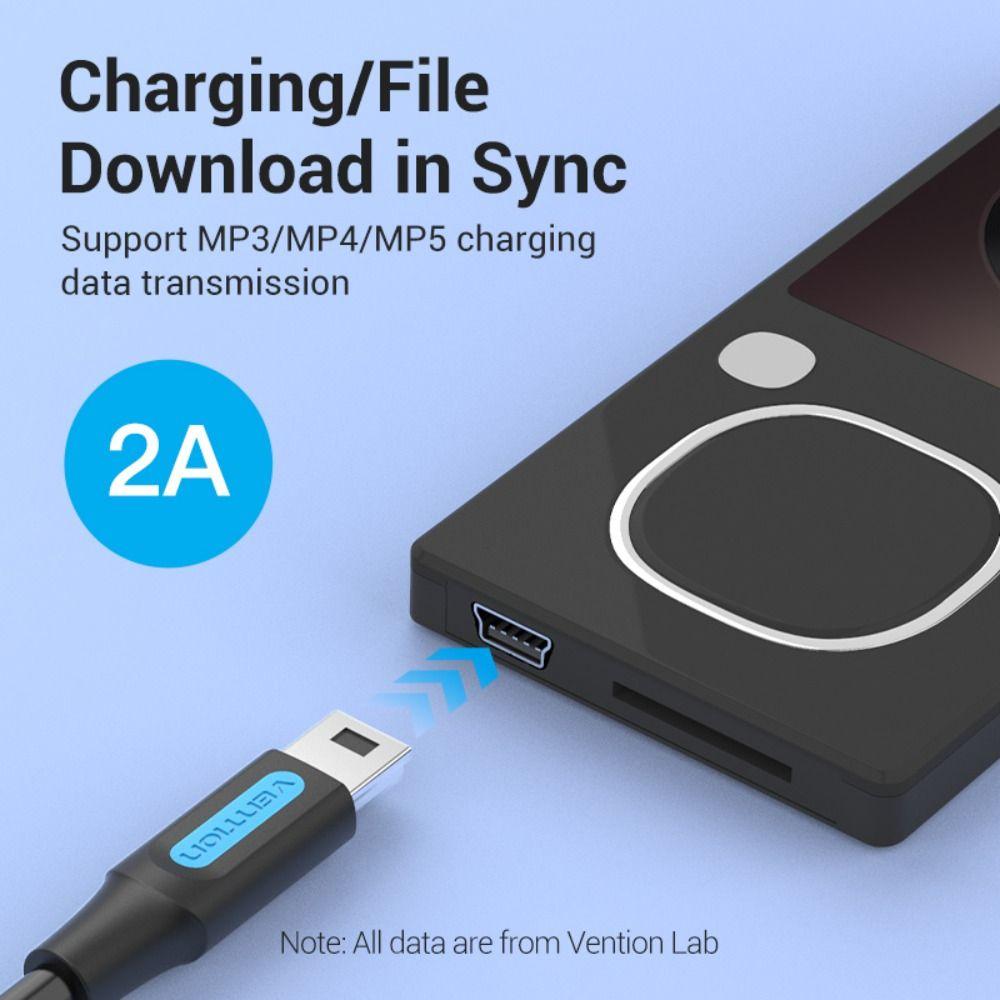 Type C to Mini USB Data Wire Fast Charger Cable Camera Charging Cable Type-c to Mini USB Cable