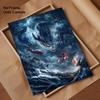 Chinese Anim Nezha Painting Calligraphy HD Canvas Poster living room bedroom bar aesthetic decoration