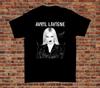 Maglietta Unisex Manica Corta Nera Firma Avril Lavigne Taglia Unica