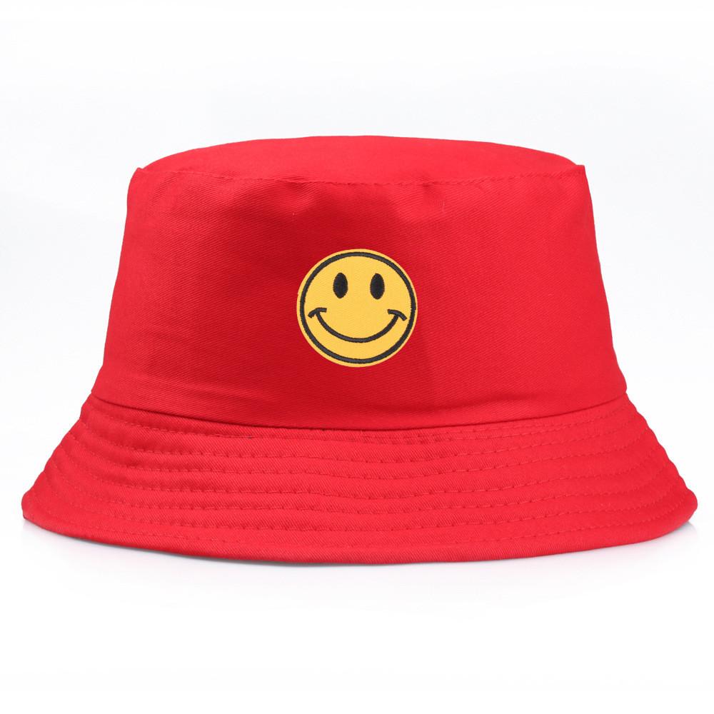 Cotton Embroidered Fisherman Hat With Sun Protection For Summer Beach And Casual Wear