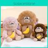 Drawstring Banana Monkey Plush Toy Cute Stuffed Animal Boy Comfort Birthday Gift