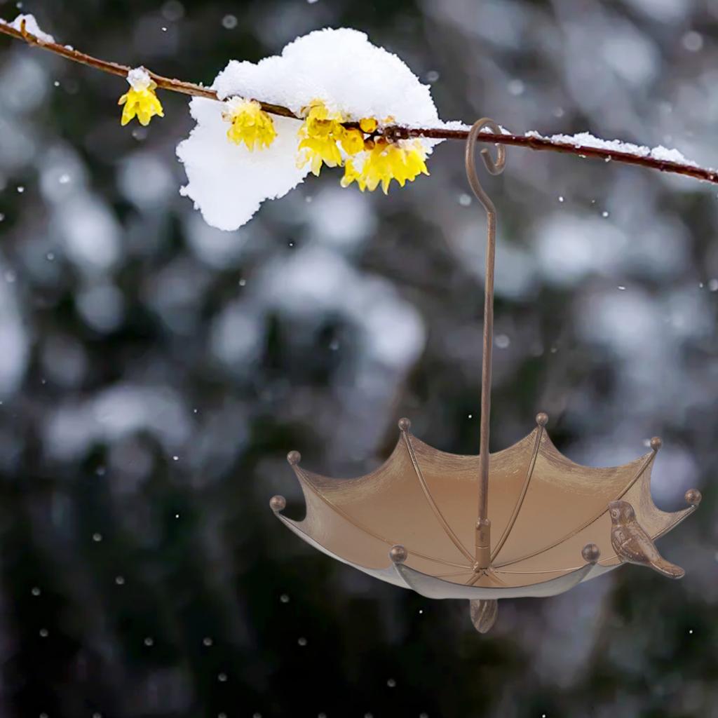 Unique Rustic Design Brown Bird Feeder with Hanging Device for Garden Use