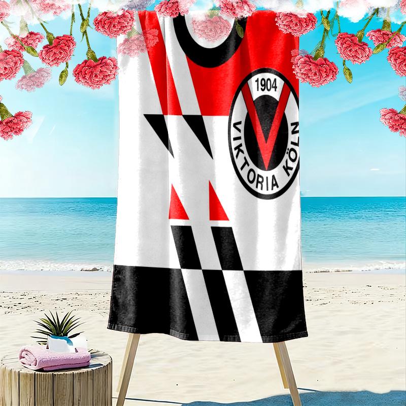 Fc Viktoria Kln Towel, Large Soft Quick Dry Towel for Beach Camping Swimming