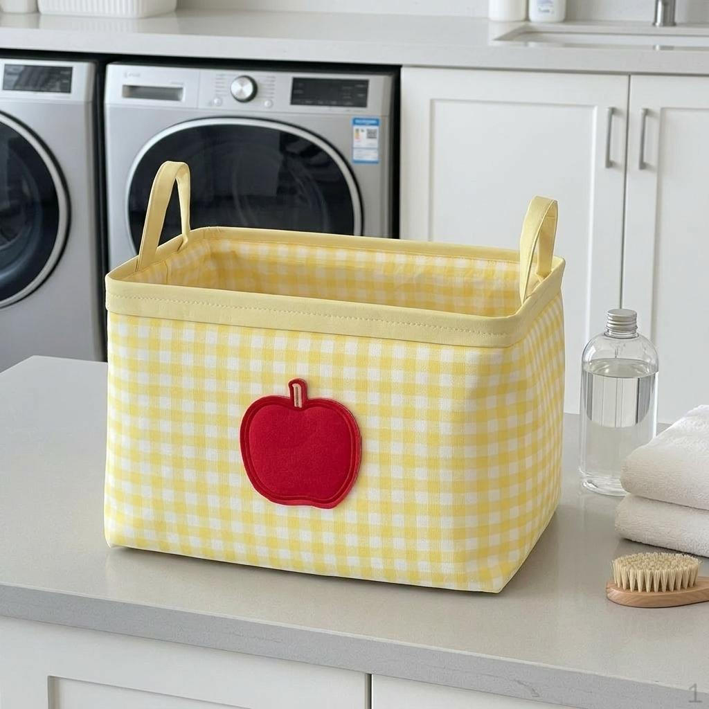 Toys Clothes Organizer with Easy Carry Handles Washing Bin for Bedroom Hotel Blue A