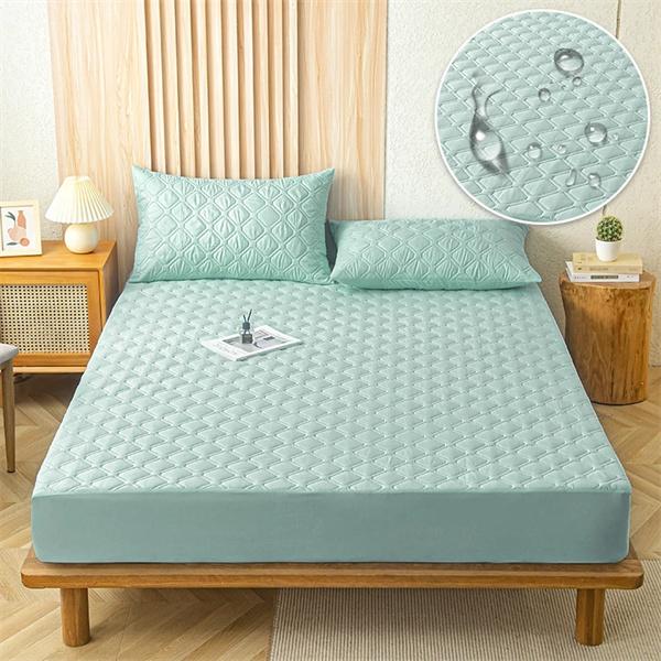 Wasserdichter Matratzenbezug aus verdickter Baumwolle, Anti-Milbe, antibakteriell, Spannbetttuch, Bettdecke(KEIN KISSENBEZUG)