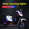 Solar Warning Light Car Rear Collision Prevention Free Breathing Light Motorcycl Electric Vehicle Bicycle Led Tail Flashing Ligh