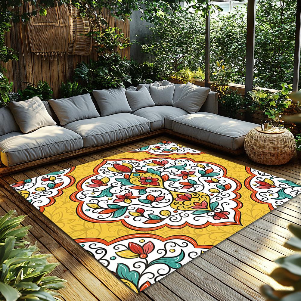 Boho Carpet Non-Slip Washable Floor Mat Living Room Rug Modern Abstract Pattern Area Rug Home Decor Entrance Door Mat