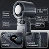 Portable Handheld fan Strong Wind 199 Gear Wind speed LED Digital Display Adjustable Turbo Portable Outdoor Handheld 8000mAh