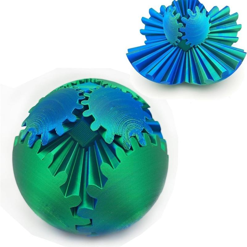 Printed 3D Gear Ball Spin Ball Fidget Relieve Stress Easing Toy Antistresse Relieving Decompression Creative For Children