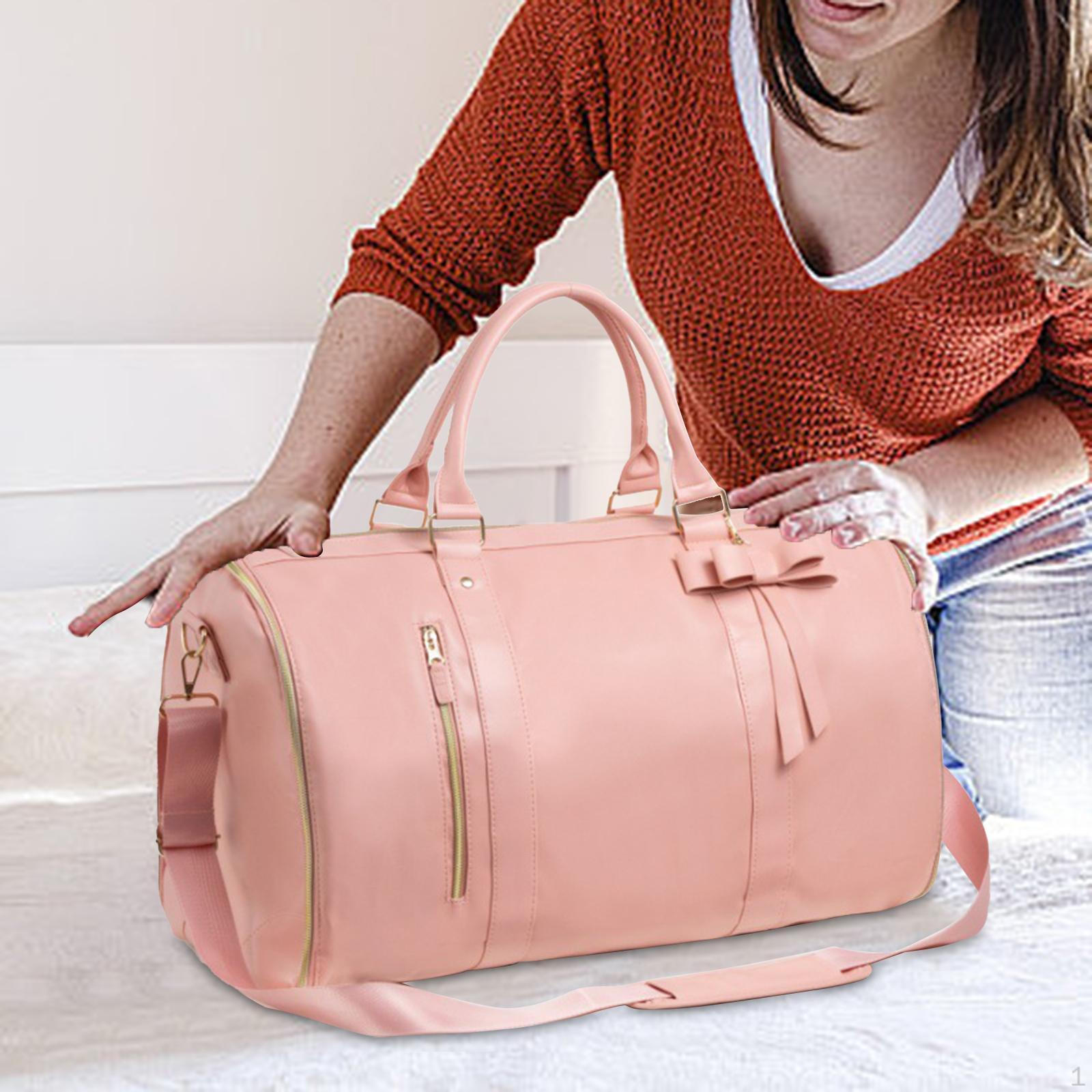 

Кожаная дорожная сумка для переноски в деловых поездках для свадебных нарядов и походов чёрный