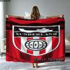 1PC Sunderland A.F Custom Name Patterned Flannel Blanket Suitable For All Seasons for Home Decor Warmth and Comfort Gifts Holiday Present