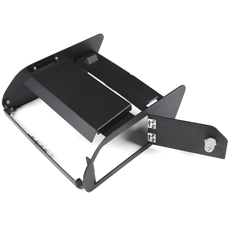 For Land Rover Defender 90 110 -2024 Carbon Steel + Aluminum Alloy Car Central Storage Safe with Lock Auto Accessories