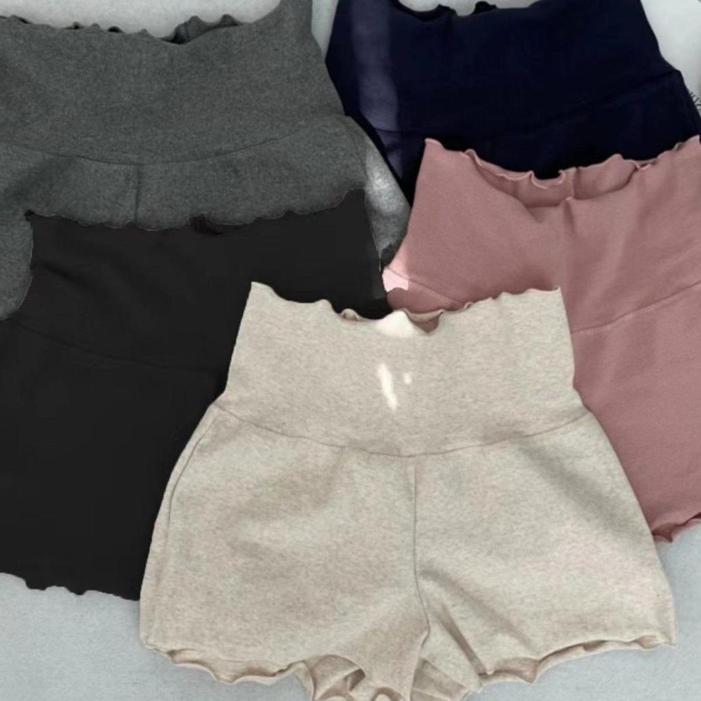 High Elasticity Sexy Gray Ballet-Inspired Slim Shorts