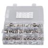 180 Pcs Rivet Nut Kit M3 M4 M5 M6 M8 M10 304 Stainless Steel Flat Head Threaded Insert Nuts
