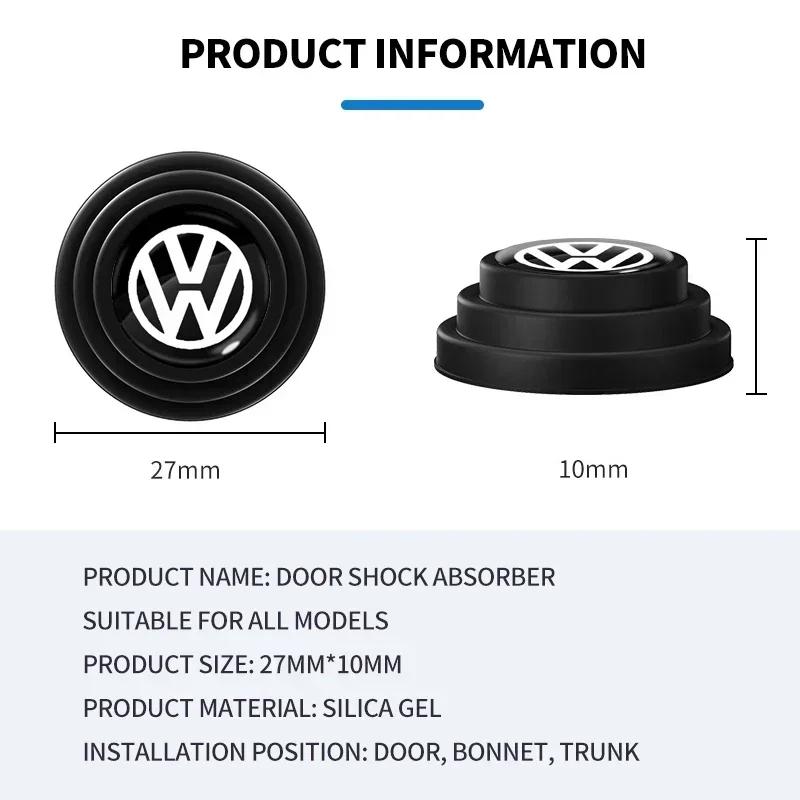 Para VW Volkswagen Jetta MK5 Golf 1/2/4 Piezas Silicona Anticolisión para Puerta de Coche Para Volkswagen VW Touran Beetle Golf Passat Jett