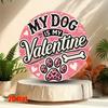 Vintage Metal Poster Round My Dog Is My Lover For Home Wall