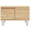  Coffee Table, Sonoma Oak 55x55x36.5 Cm Wood-based Material