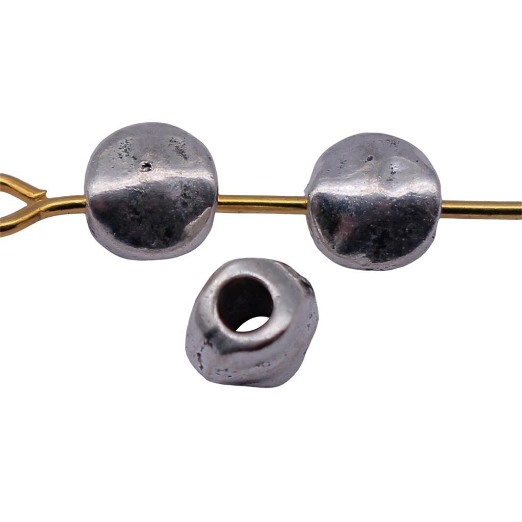 Runde Perlen mit kleinem Loch Antike Metallanhänger Abstandshalter Schmuckherstellung Zubehör