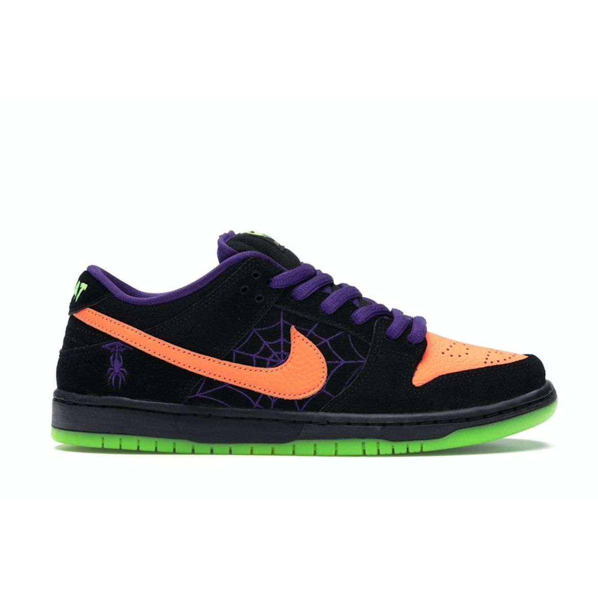 

Кроссовки унисекс Nike Dunk Low SB Night of Mischief черные Total-Orange-Court-Purple-Volt BQ6817-006 36.5