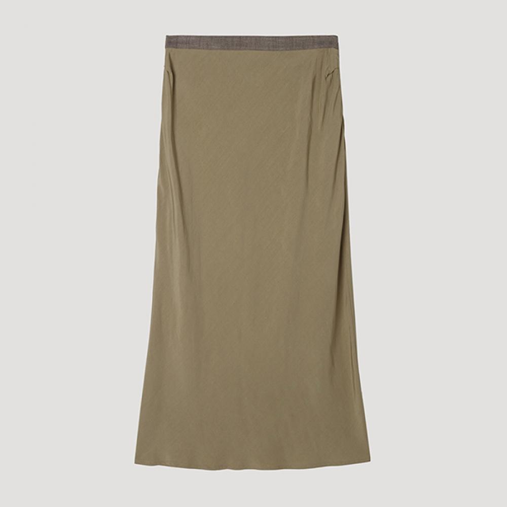 

SHe S miSS Back Banding H Line Long Skirt SwwSkp22070 Br Braun/77
