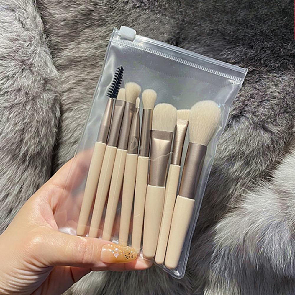 Soft Fluffy Makeup Brushes Set for Cosmetics Foundation Blush Powder Eyeshadow Kabuki Blending Makeup Brush Beauty Tool 8Pcs/Lot