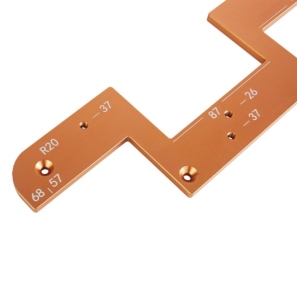 R25 R20 Woodworking Multi-arc slotting mold Arc Grooving Auxiliary Tool Handle-free slotting mold Cabinet Slotting Mold