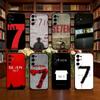 Seven  Phone Case For Samsung S25,S24,S21,S22,S23,S30,Ultra,S20,Plus,Fe,Soft Silicone Black Cover