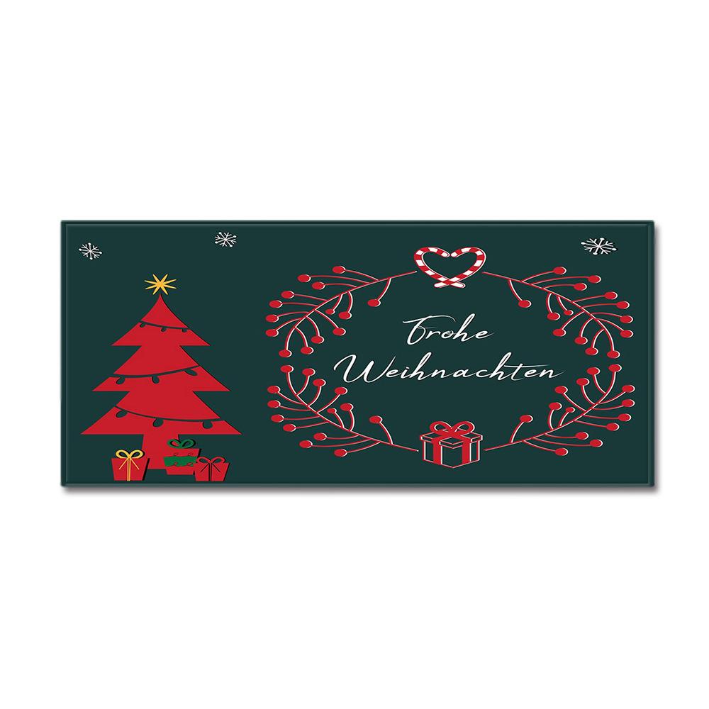 Christmas Kitchen Sand Carpet Doormat Long Floor Mat