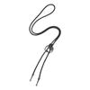 Vintage Metal Cobras Snake Pendant Bolo Tie Western Punk Faux Leather Rope Necktie Jewelry Shirt Collar Chain Necklace