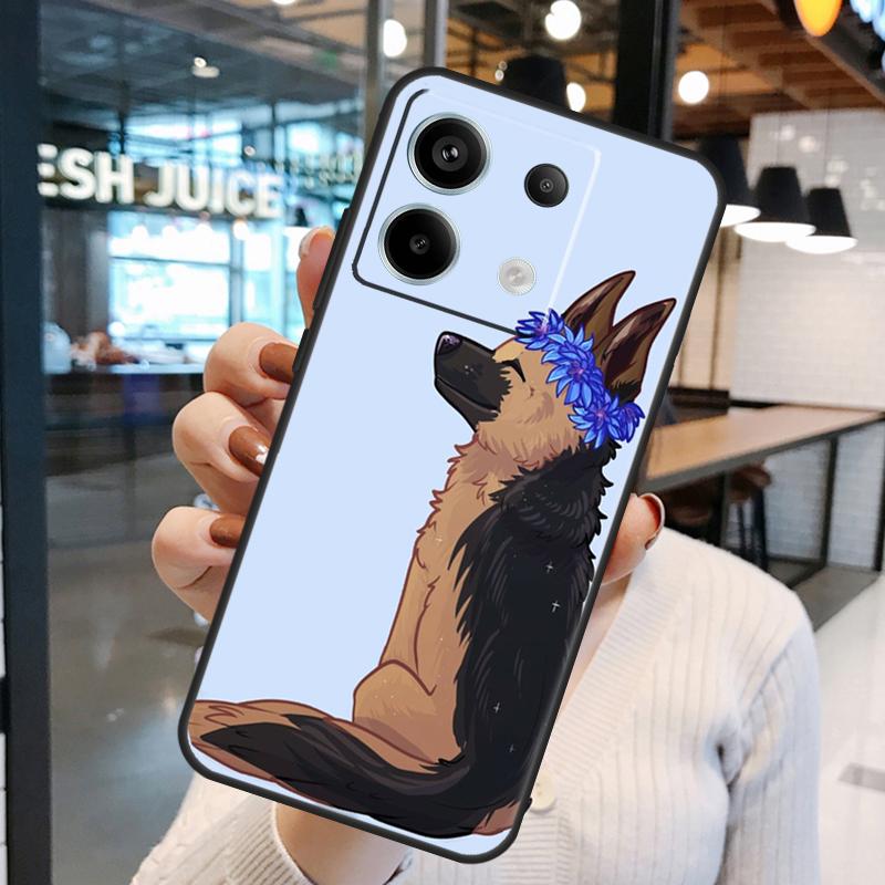 German Shepherd Dog Case For Xiaomi Redmi Note 11 9 10 12 13 Pro Plus 9S 10S 11S 12S Remdi 13 12 C 9C 10C Cover