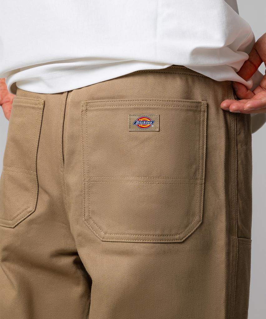 DICKIES Double Knee Carpenter Twill Work Pants Khaki