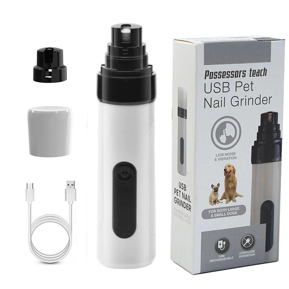 

Electric Dog Nail Grinder Puppy Cat Nail Clippers Professional Pet Grooming Gadget Diamond Bit Replacement Head Dog Nail Trimmer without head белый
