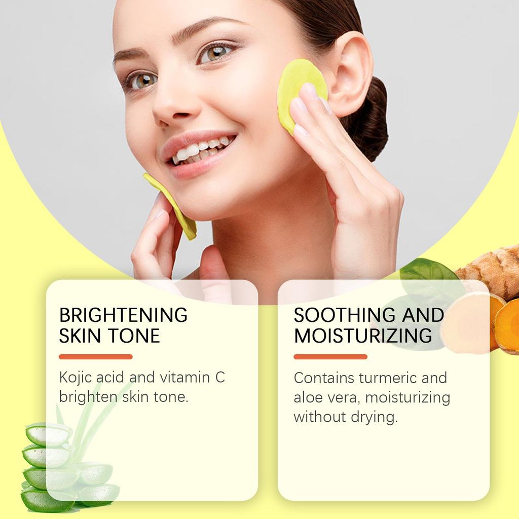 Cleansing Pads. Kojic Cleansing Pads Helps Balance Skin Oil And Water Hydrating Remove Excess Keratin From The Body'S Skin.50PC/30ml.