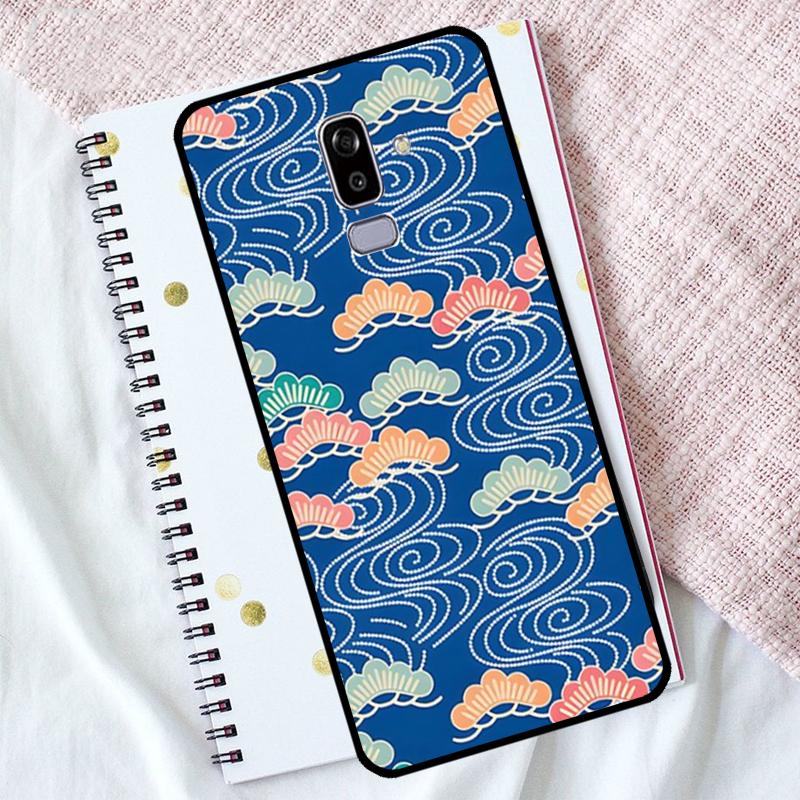 Japanese Style Floral Texture Case For Samsung Galaxy M13 M14 M15 M36 M55 M35 M56 M16 M54 M34 M31 M11 M53 M12 M32 M52 M06