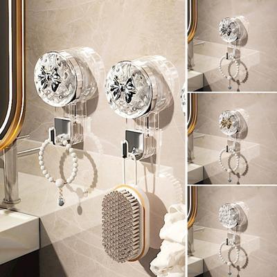 Gancho para lavabo con ventosa fuerte, práctico almacenamiento para baño, gancho adhesivo multiusos resistente, suministros para el hogar
