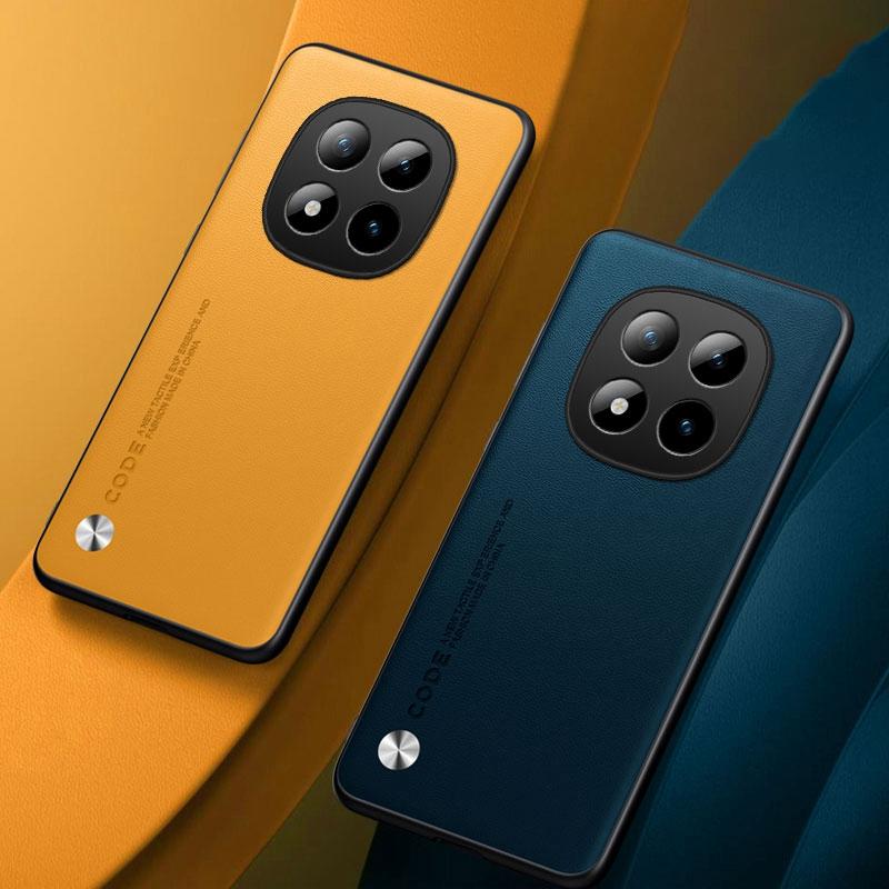 Luxury PU Leather Case For Xiaomi Redmi Note 15 Pro 5G Back Cover Silicone Full Protection Phone Case For Redmi Note 15 Pro Plus