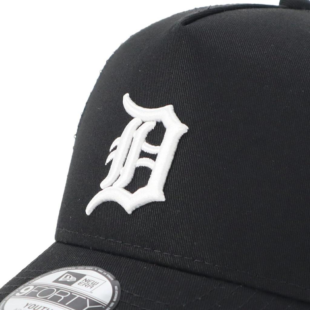 New Era Kids Mesh Cap Youth MLB Cotton DET Black YOUTH YTH 940AFTR DETTIG BLK 14392033 NER36K8485 9FORTYA-Frame 52-56cm