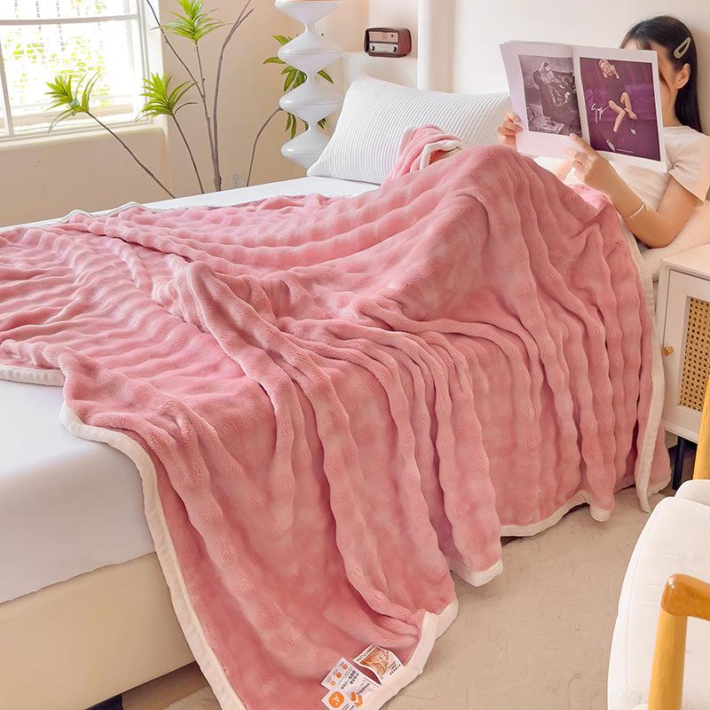 Cross-border Milk Fleece Flannel Nap and Gift Blanket