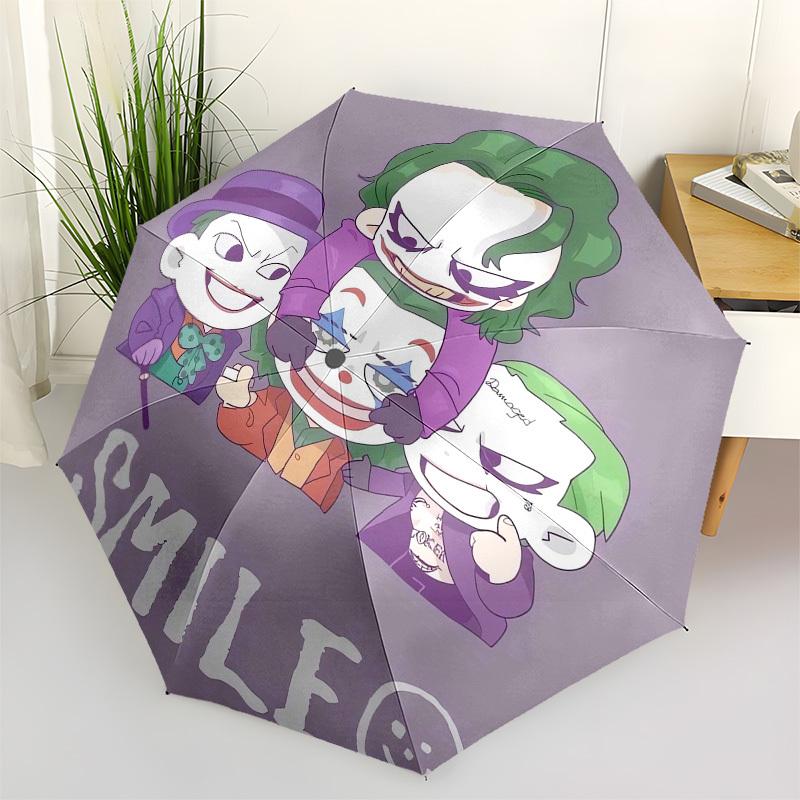 

1pc Chibi Joker Family Umbrella with Plastic Handle,Suitable for All Seasons Travel Outdoor Multi-functional UmbrellaDCS068