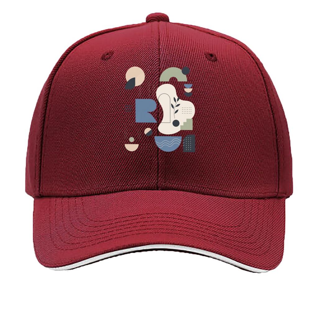 Minimal Abstract Geometric Calm Layo Hip Hop hat Fashion Outdoor Sports Sandwich Baseball Cap