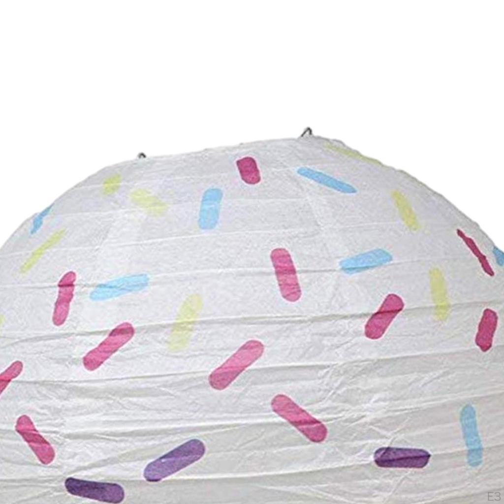 Chinese Japanese Round Paper Lantern Lampshade Hanging DIY Assemble for Birthday Halloween