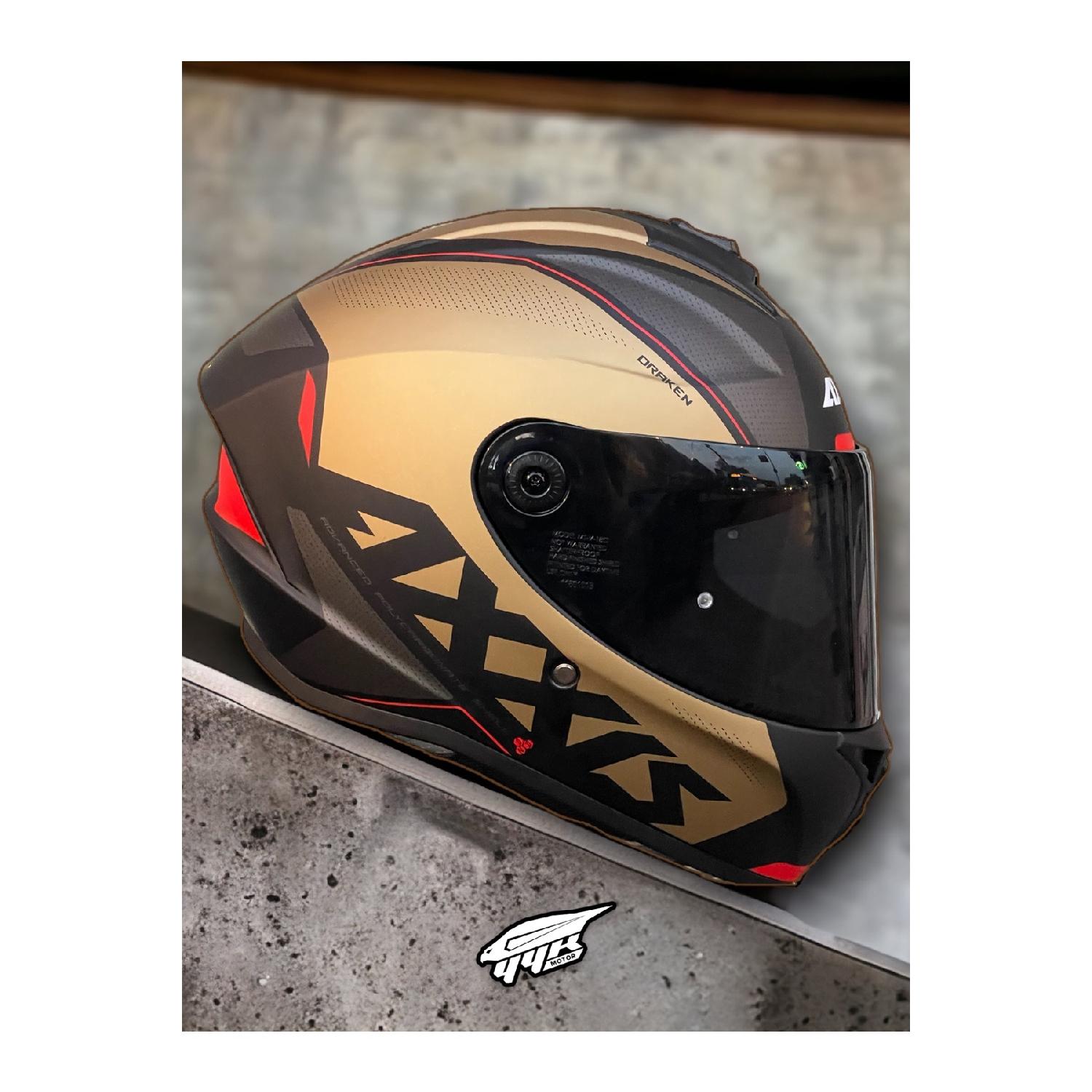 

Дрейкен Медь. Матовый закрытый мотоциклетный шлем 2 Visors S чистый