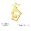 Teamer 5pcs/lot DIY Gymnast Sporter Charms Stainless Steel Gymnastics Dancer for Necklcae Bracelets Keychain Jewelry Making Gift