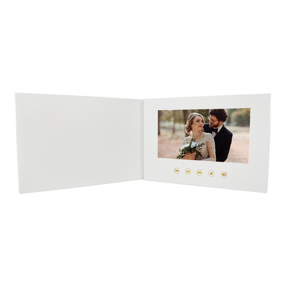 Álbum de Fotos Electrónico Personalizado de 7 Pulgadas y Tarjeta de Felicitación en Video Folleto Corporativo