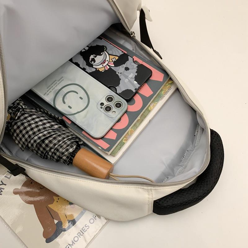 Rucksack mit großem Fassungsvermögen, neuer Stil, College-Stil, lässige Schultasche für Studenten, modischer Reiserucksack für Schüler der Unterstufe