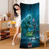 Dinosa Jurassic Park Microfiber Printed Beach Towel Mountain Climbing Yoga Beach Swimming Running Absorbent Soft Towel