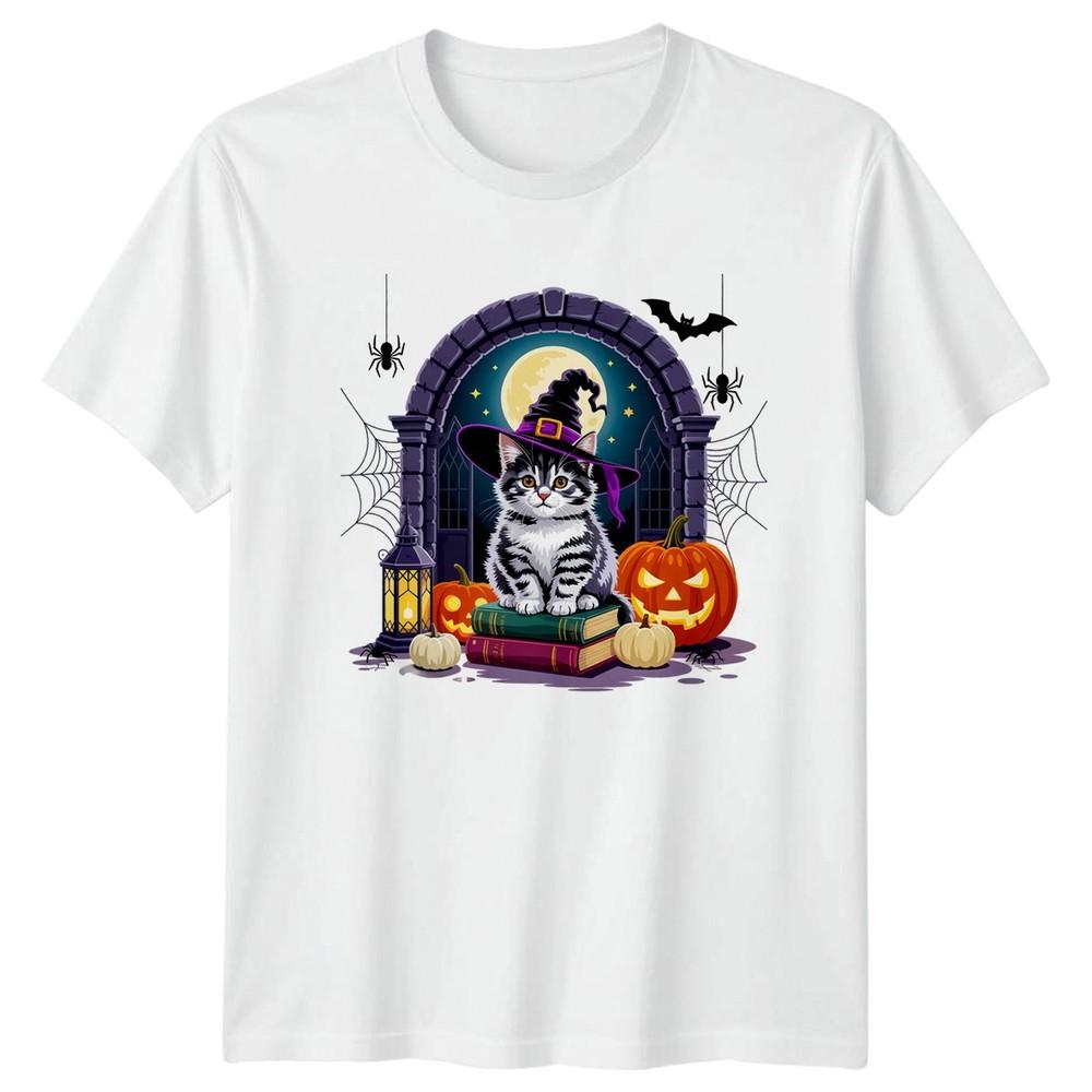 Cute Kitten Witchy Halloween Fun TShirt Witchy Halloween And Her S