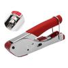 Coax Cable Crimper Tool for RG6 RG59 Coaxial Compression Tool Fitting Wire Stripper F-head Crimping Pliers Tool