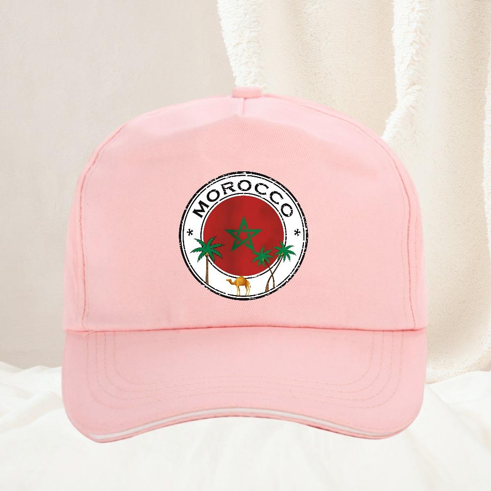 Morocco Flag Washed Unisexs Baseball Cap Outdoor Trucker Snapback Caps Dad Hat Golf Hats