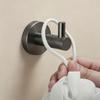 Gunmetal Grey Punch-Free 304 Stainless Steel Wall-Mounted Coat and Hat Hook